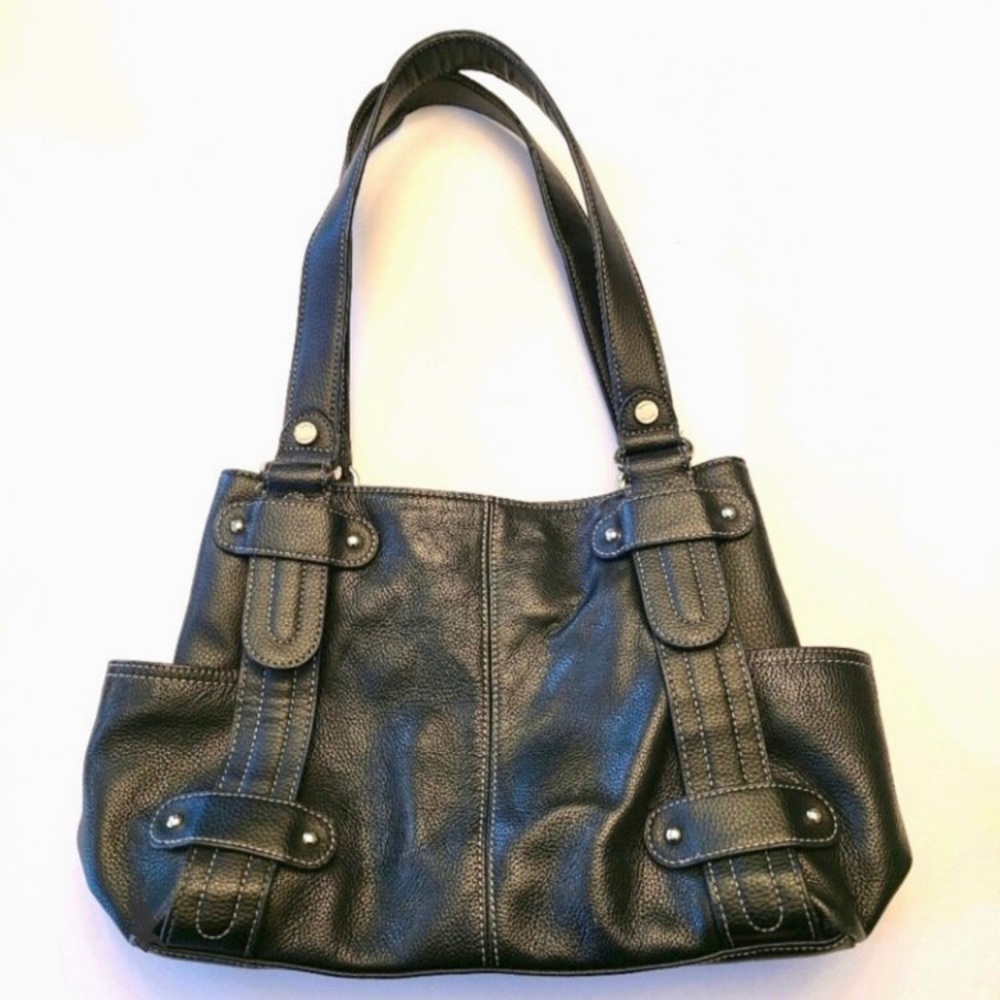 Tignanello Perfect 10 Studded Shopper Purse